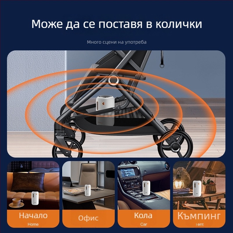 USB зареждащ безжичен убивател на комари за вътрешно и външно ползване, модел Chigo LBH107, LED светлина, обхват 21–30㎡, вградена батерия 501–800 mAh, време на работа 6–8 ч