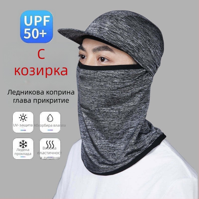 Шал за глава за защита от слънцето за открито – дишащ нейлон, UV защита, персонализирано лого, унисекс, стил Movement