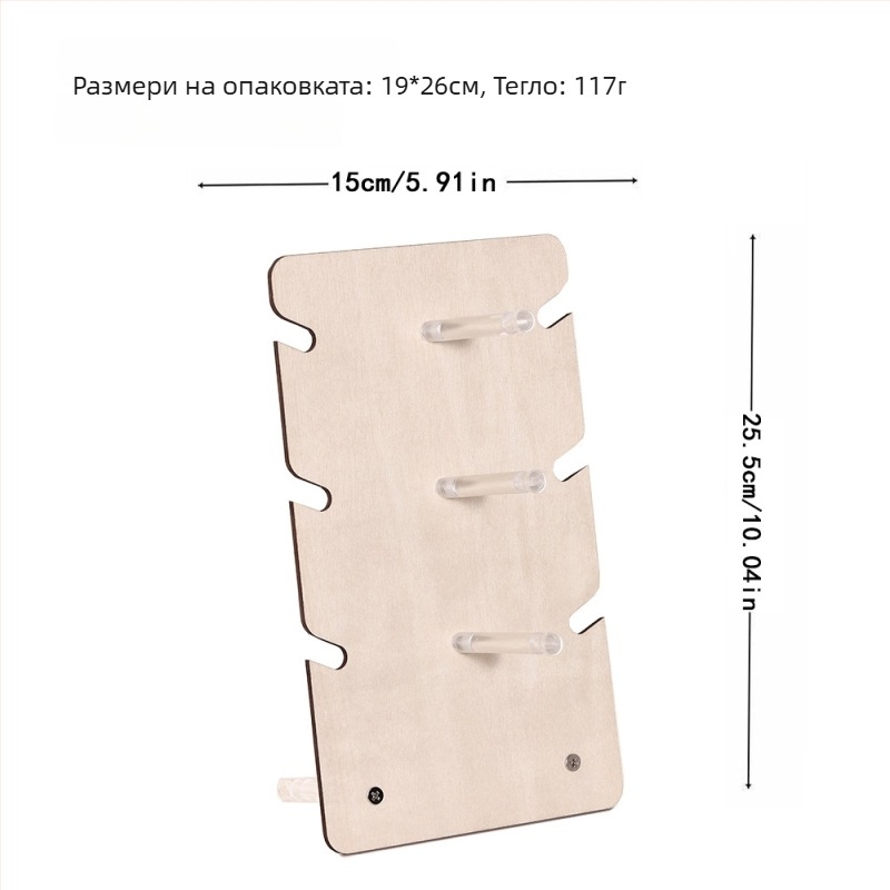 Дървена стойка за очила за съхранение, пет етажа, конструкция от мултислойна дъска, лазерно рязане, дървен корпус, модел 3015