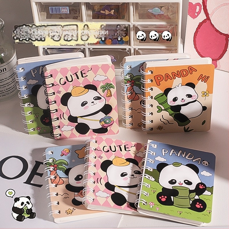 Панда спирална тетрадка, модел A7, серия Panda, 120 страници, хартия 44 g, марка Ieno