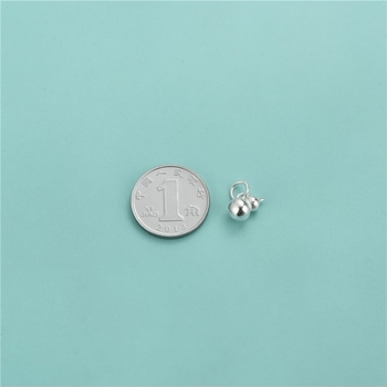 Висулка във формата на тиква в китайски стил, 925 сребро, за DIY мънистена гривна с връв