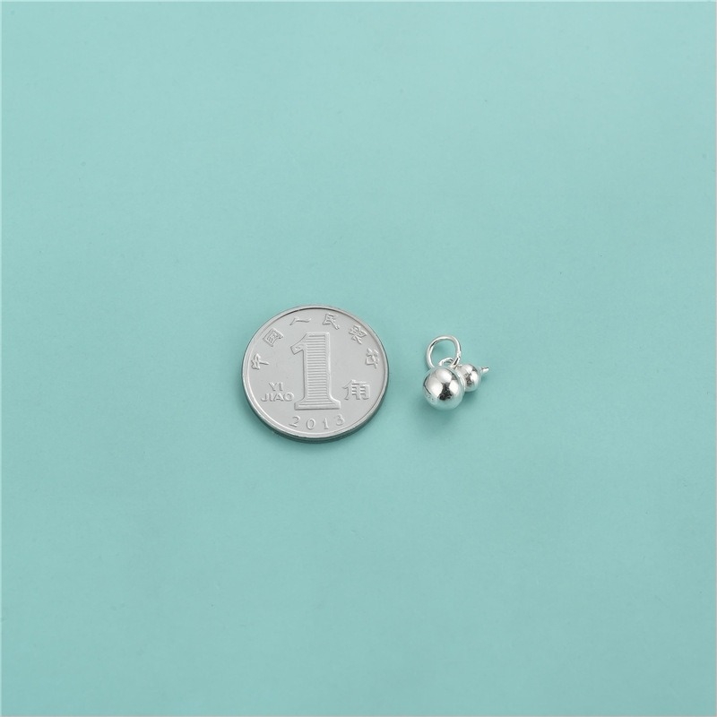 Висулка във формата на тиква в китайски стил, 925 сребро, за DIY мънистена гривна с връв