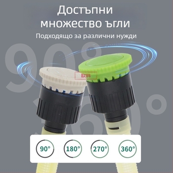 Подземна градинска дюза за поливане с телескопично автоматично повдигане — изработена от инженерни пластмаси, стабилно и равномерно поливане, подходяща за домашна градина, земеделие и обществени зелени площи.