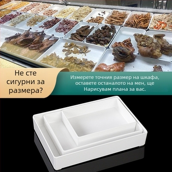 Меламинова квадратна тарелка за сервиране на мариновани ястия, глазирана повърхност, модерен минималистичен стил, едноцветен дизайн