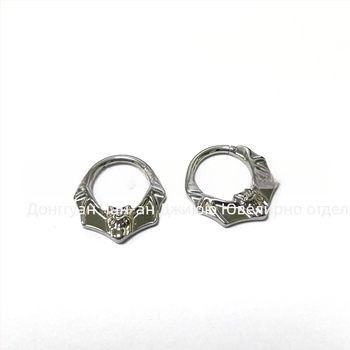 Пръстен за нос, титаниев G23, мотив прилеп, унисекс, безшевен пирсинг, BBM113, серия Crazy Animal City, с гравиране