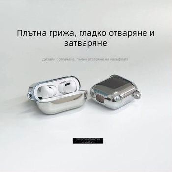 Kesida TPU електроплакиран защитен калъф за Apple безжични слушалки – общ стил, съвместим с Apple