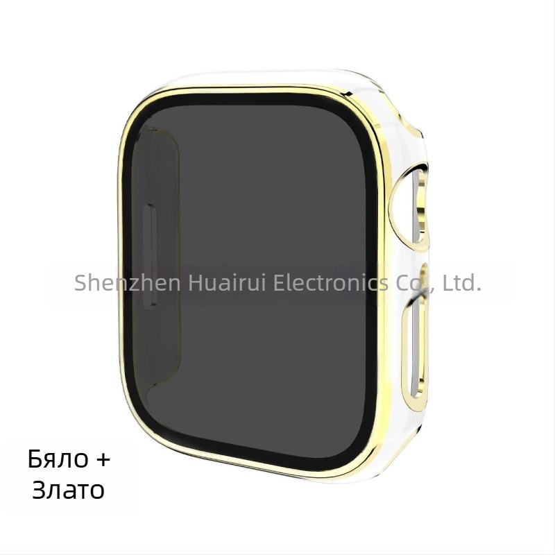 Apple Watch защитен калъф с анти-поглед защита и електроплакиран PC корпус
