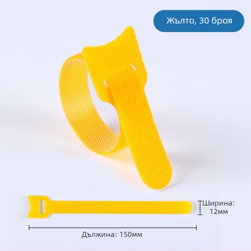 Velcro кабелен стегач, найлон, за компютърни кабели и домашно ползване, марка LTS