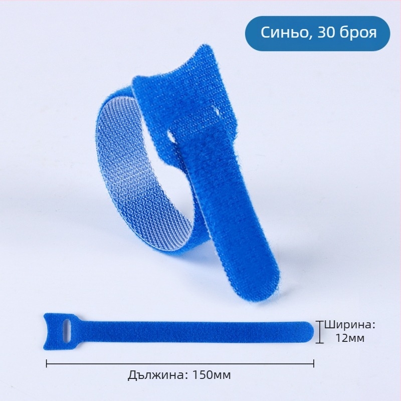 Velcro кабелен стегач, найлон, за компютърни кабели и домашно ползване, марка LTS