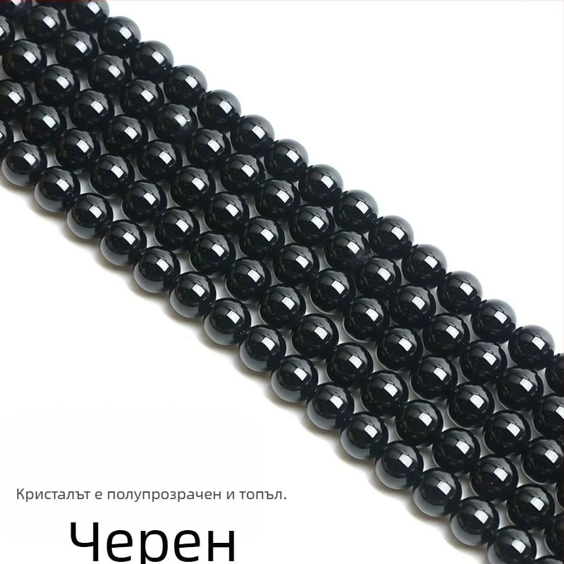 Разпръснати мъниста – Черен оникс, Jiwan crystal, насипна опаковка