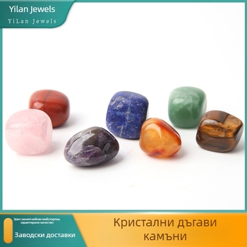 Кристален набор за медитация с неравни кристали — смесени кристали; опаковка: PP торби; нето тегло: 0,1 кг; асортимент: кварц, аметист, авентурин, котешко око, лазурит