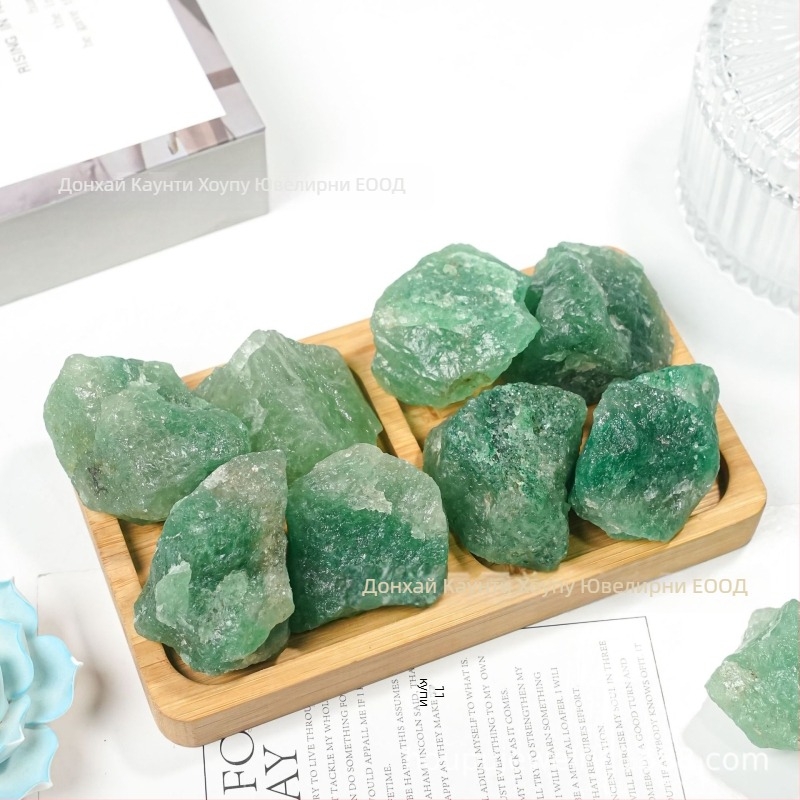 Камък за ароматерапия от ягодов кристал, дифузер камък, суров вид, DIY с мъниста