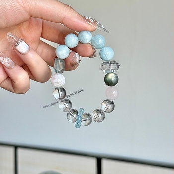 Браслет с оригинален дизайн, кристал, без вторични камъни, 2025 лято, стил: моден OL