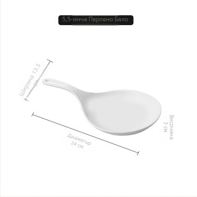 Ръчна меламинова чиния, nordic стил, прост дизайн, за възрастни, неподходяща за микровълнова