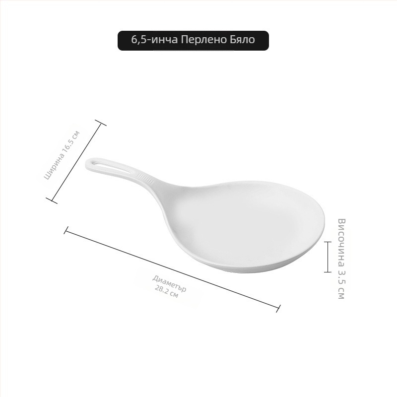 Ръчна меламинова чиния, nordic стил, прост дизайн, за възрастни, неподходяща за микровълнова
