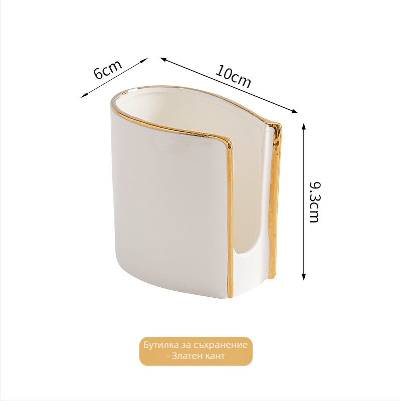 Керамична поставка за лъжички; стил: лек лукс; марка: Aili Ceramics; материал: керамика; полиране: водно шлайфане