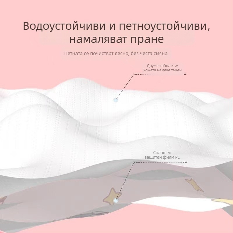 Бебешки еднократни защитни ръкави за защита от зацапване, за всички сезони, карикатурен принт, унисекс
