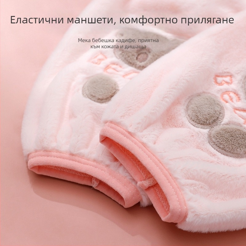 Дълги плюшени предпазни ръкави за дрехи, антизамърсяващи, полиестер, модел карикатура/аниме, свеж стил