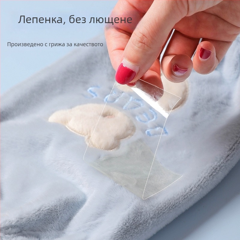 Дълги плюшени предпазни ръкави за дрехи, антизамърсяващи, полиестер, модел карикатура/аниме, свеж стил