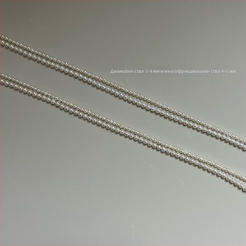 Колие Xuanming Jewelry, сладководни перли, перла с идеален кръг, сребро 925, лято 2025