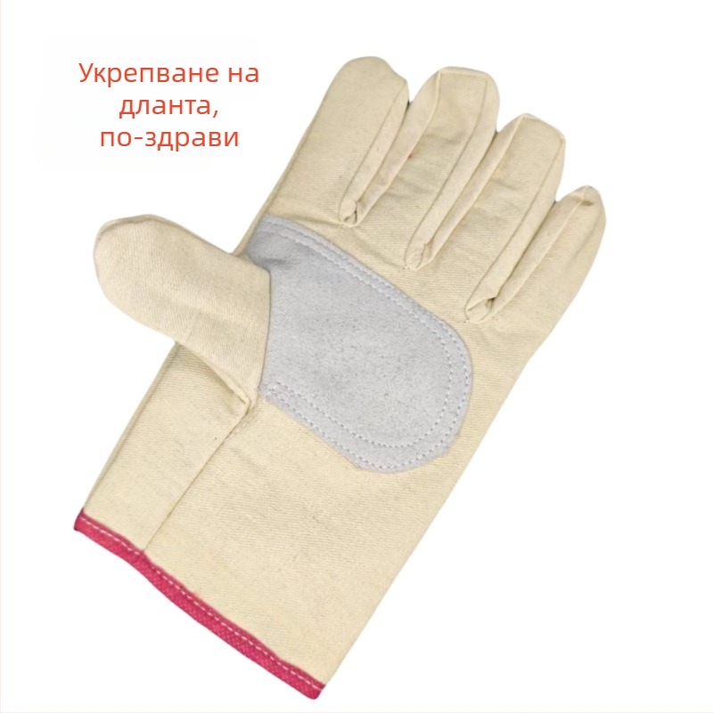 Заваръчни ръкавици от платно – издръжливи, тегло 0.15, за фабрика