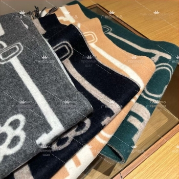 Вълнен шал от Worm mountain silk, есен 2025, наличен на склад, шал с принт на ключов мотив