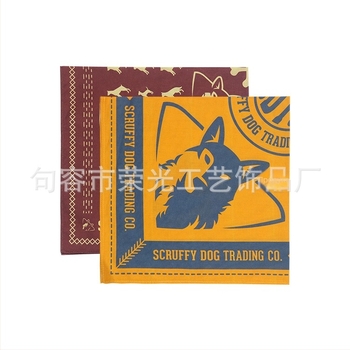 Персонализиран памучен квадратен шал с печат на лого по предоставени изображения, унисекс, ширина 60 см, декоративен принт