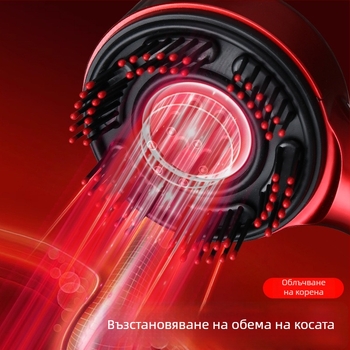 Електрическа масажна гребенка за домашна употреба – грижа за скалпа, против косопад, многофункционална, ABS материал