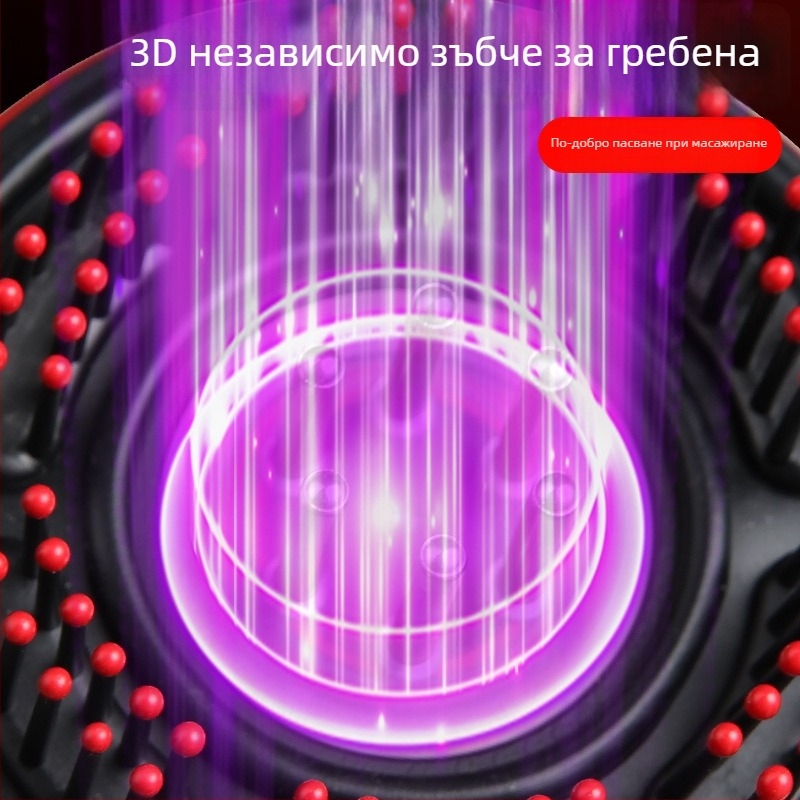 Електрическа масажна гребенка за домашна употреба – грижа за скалпа, против косопад, многофункционална, ABS материал