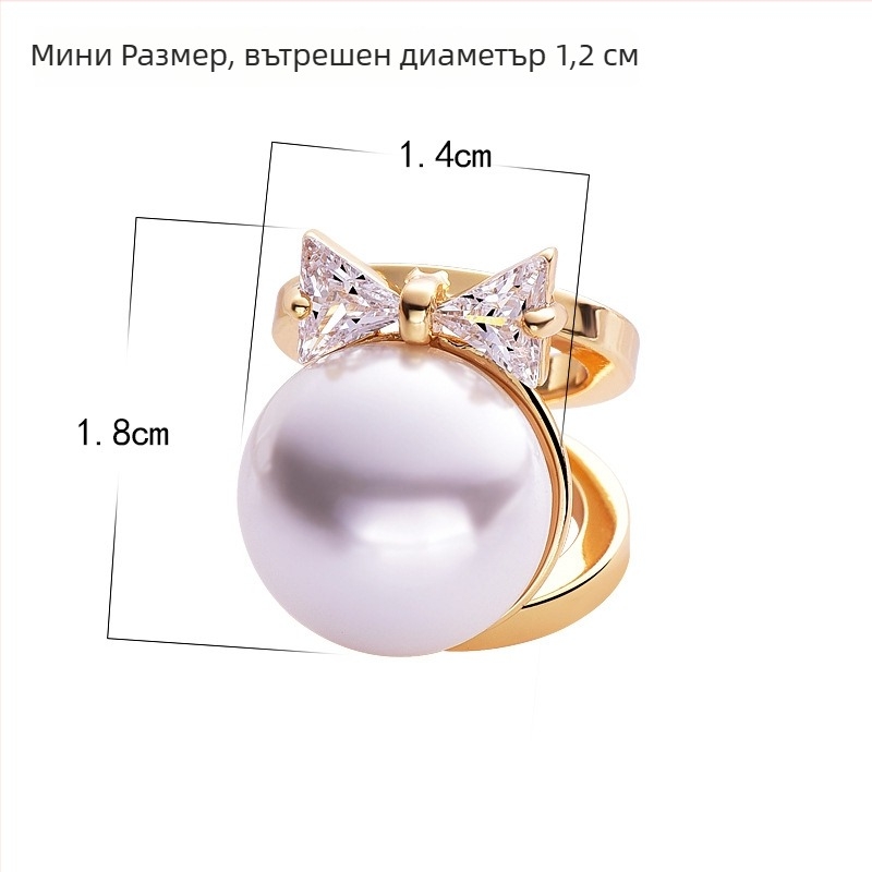 Копринен шал с перлен възел и панделка — японски/корейски стил, унисекс; форма: констелация; произход: Jinhua; година: пролет 2025