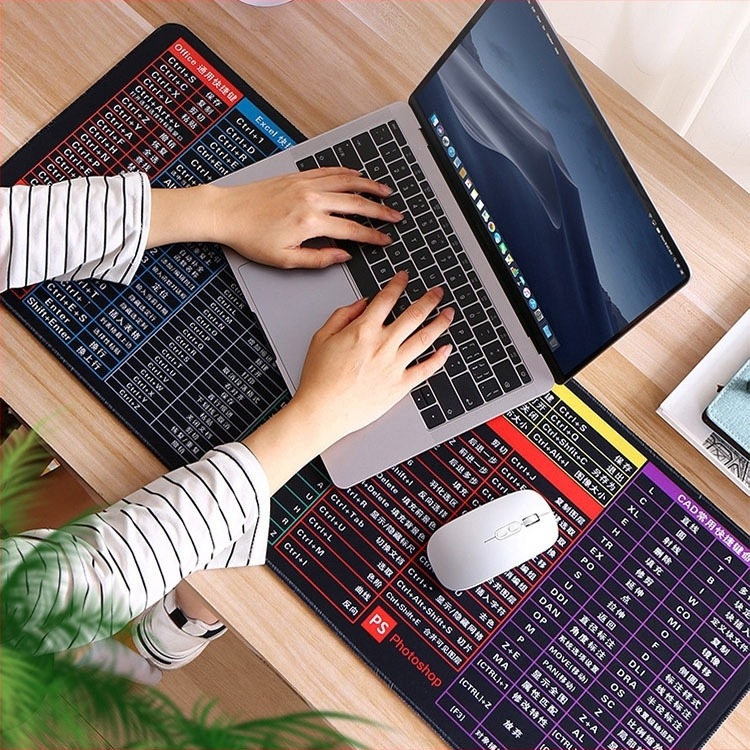 Голяма подложка за мишка за бюро – противохлъзгаща гумена основа, едностранна, печатано лого, възможност за персонализация.