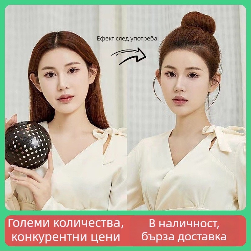 Подложка за коса за обемен кок и повдигане на корона – материал TPR, японско/корейски стил, пролет 2025
