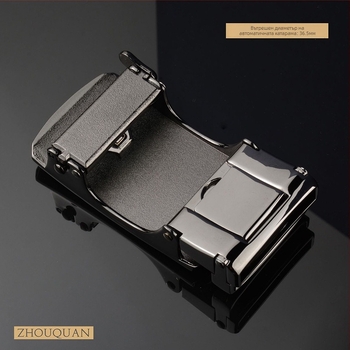 Мъжка автоматична катарама за колан - сплав, правоъгълна форма, буквена шарка, бизнес стил