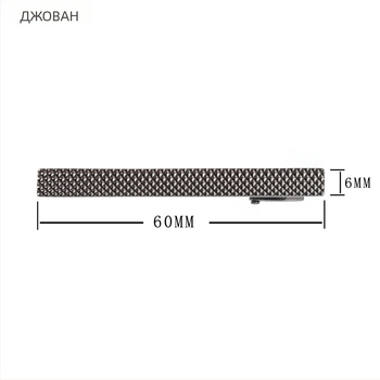 Медна закопчалка за вратовръзка, плоска глава, минималистичен стил, щампована повърхност, геометричен дизайн, чистота K9