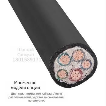 Силов кабел YJV2, медно ядро, 3–5 ядра, национален стандарт, за външна употреба