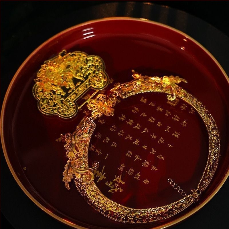 Колие в ретро стил от сплав, О-образна верижка, обиколка 31–40 см, за жени