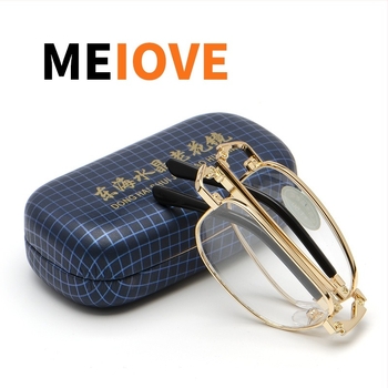 Очила за четене, метален рамков корпус, стъклени лещи, удароустойчиви, модел 8002.