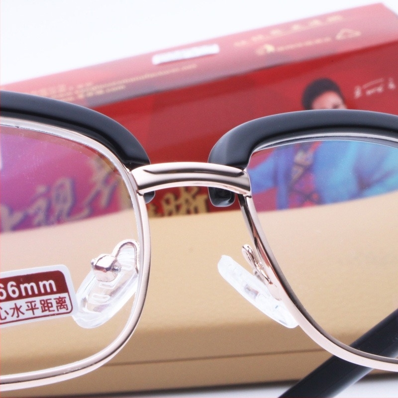 Очила за четене - пълна рамка, метално-пластмасова конструкция, ретро стил, близко зрение за възрастни