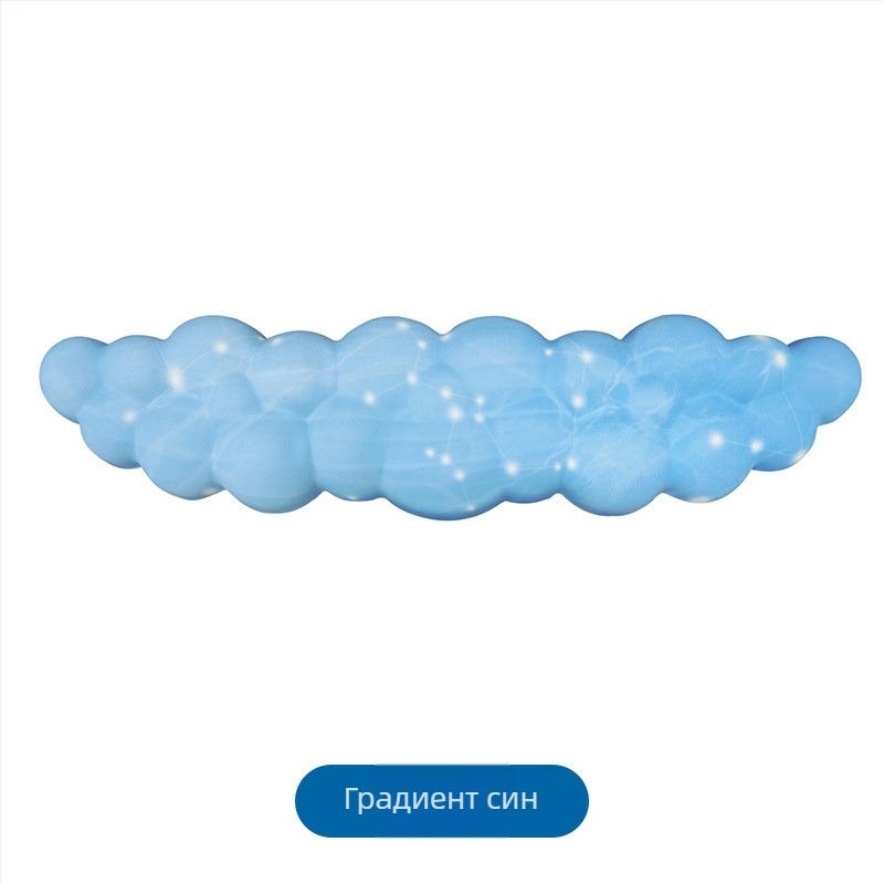 Подложка за китката за офис, силиконова водоустойчива подложка, модел вдъхновен от облаци, 330 g