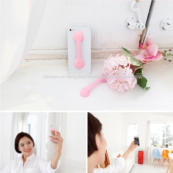 XHY-03 силиконов настолен държач с двойни вакуумни чаши, против подхлъзване, универсален за мобилен телефон и iPad