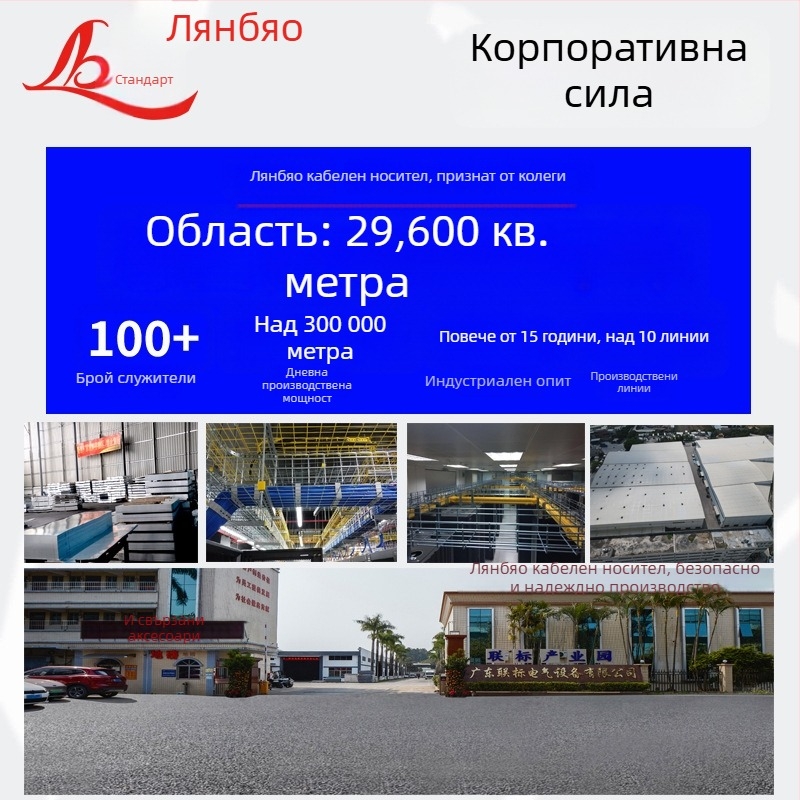 Поцинкована кабелна тава за окабеляване, мостов тип, с капак - персонализация налична - частна марка