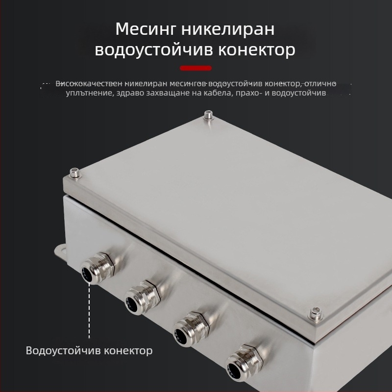 304 неръждаема стомана IP65 външна водоустойчива кутия за свързване, стенен монтаж