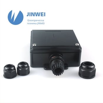 Jinwei JXH20A-W3 Външна LED водоустойчива кутия за разпределение IP68 PA66 PG9/PG13.5 1 вход - 3 изхода