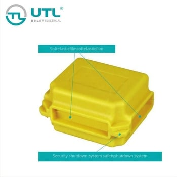 Многоразова мини водоустойчива кутия WPB01, IP68, корпус PA66, капак PA66