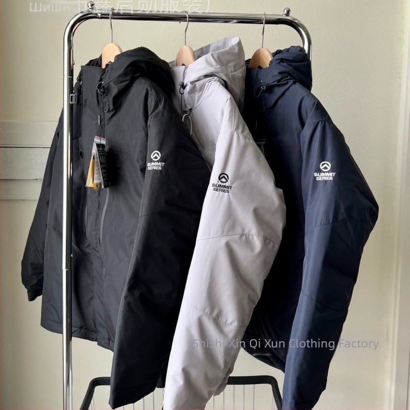 Пухено яке 3-в-1 за зима, защита от студ до -30 до -15 °C, пълнител: бял пух патици 80–85%, подвижна подплата