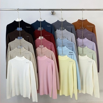 Пуловер с качулка и полувисока яка - дълъг ръкав, акрилна влакнева смес 30–50%, стил японско-корейски свободен