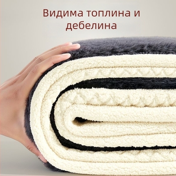 Мъжки зимни термопанталони с флисово подплътяване и памучен пълнеж, прав кройка, защита на коленете и талията