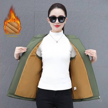 Дамска жилетка с поларена подплата и дебела изолация, кръгла яка, полиестерен външен слой, съдържание 95% полиестер, пролет 2025