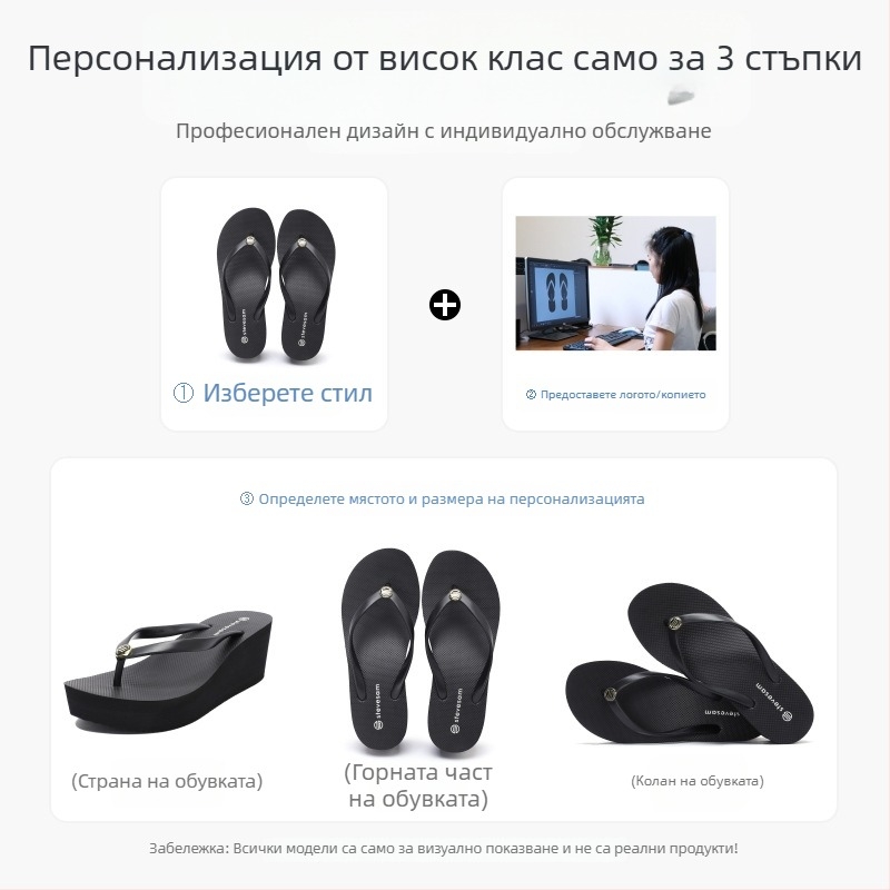 Мъжки сандали с PVC горна част и EVA подметка, с дупчест дизайн, противохлъзгащи се, дишащи.