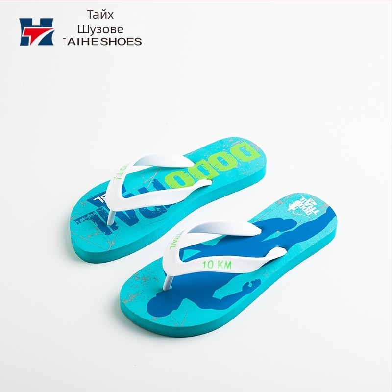 Мъжки сандали с PVC горна част и EVA подметка, с дупчест дизайн, противохлъзгащи се, дишащи.